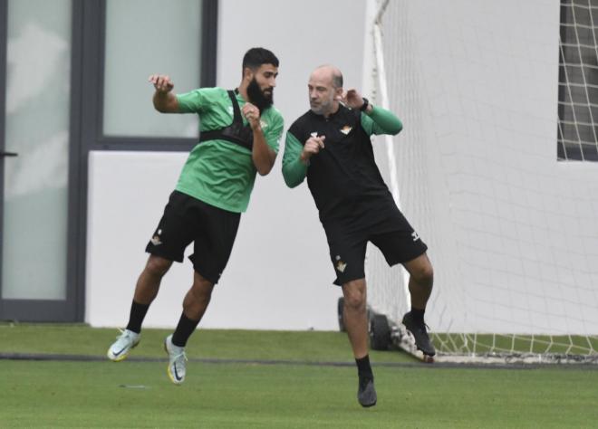 Fekir, en la sesión del jueves (Foto: Kiko Hurtado).