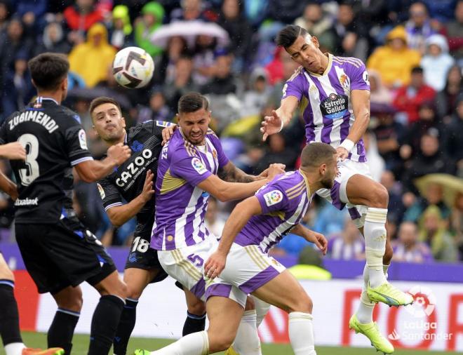 El Yamiq, ante la Real Sociedad en Zorrilla.