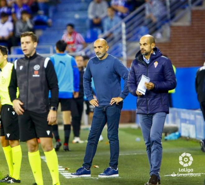 Abelardo durante el Alavés-Sporting (Foto: LaLiga)