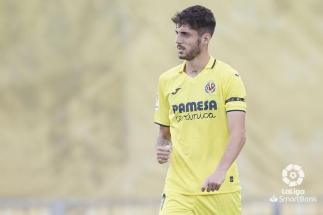 Fer Niño celebra su gol en el Villarreal B-Andorra (Foto: LaLiga).