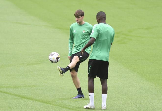 Juan Miranda, en el entrenamiento (Foto: Kiko Hurtado)