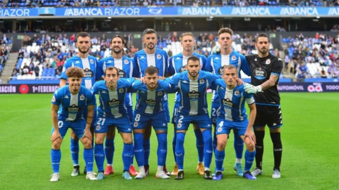 Once del Deportivo ante el Linares (Foto: RCD)