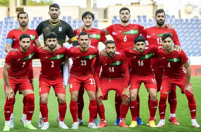 La selección de Irán, en un amistoso con Uruguay (Foto: EFE).