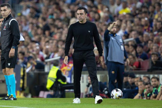 Xavi Hernández, durante el Barcelona-Athletic (Foto: Cordon Press).