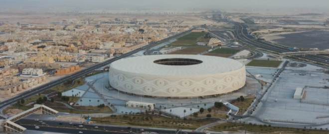 Estadio Al Thumama, una de las costosas sedes del Mundial de Qatar (Foto: FIFA).