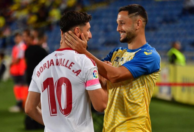 Borja Valle y Florin Andone, exjugadores del Deportivo (Foto: Instagram Borja Valle)