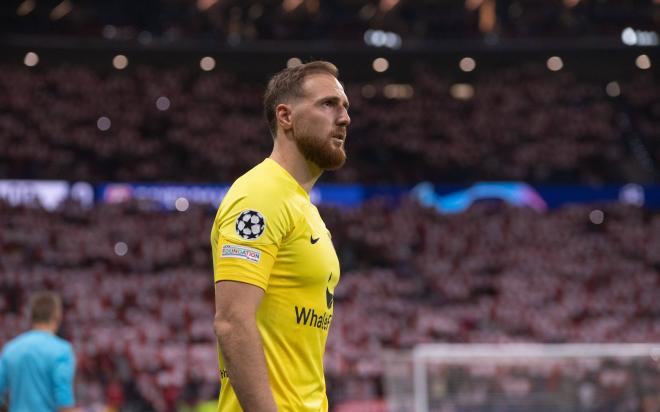 Jan Oblak, antes del Atlético de Madrid-Bayer Leverkusen (Foto: Cordon Press).