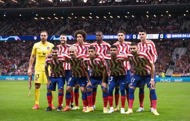 Once del Atlético de Madrid ante el Bayer Leverkusen (Foto: Cordon Press).