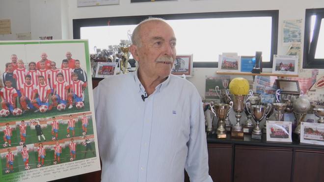 Manuel Díaz, presidente del club Atlético Juval en el reportaje para ElDesmarque