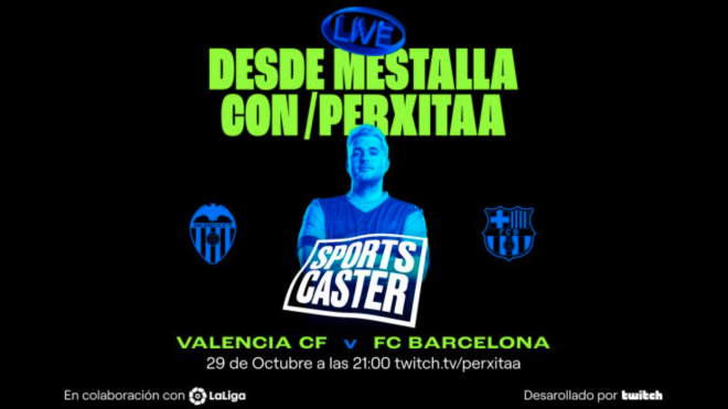 El Valencia CF- FC Barcelona se podrá ver a través de twitch.