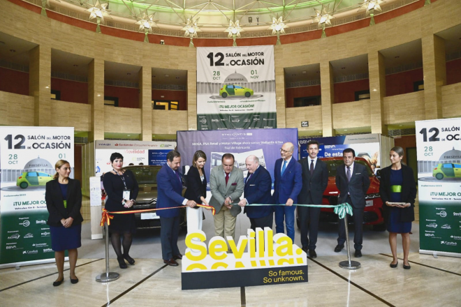 Inauguración del Salón del Motor de Ocasión de Sevilla.