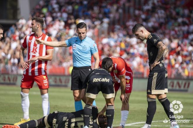 Unai ante el Almería. (Foto: LaLiga)