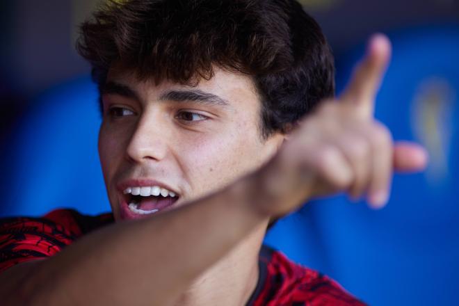 Joao Félix, en el banquillo en un partido del Atlético de Madrid (Foto: Cordon Press).