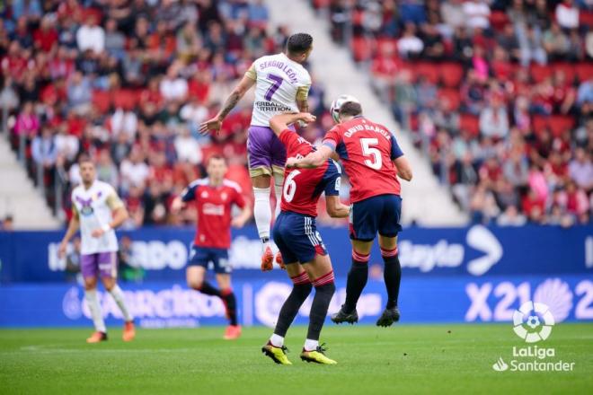 Sergio León, durante el Osasuna - Real Valladolid.