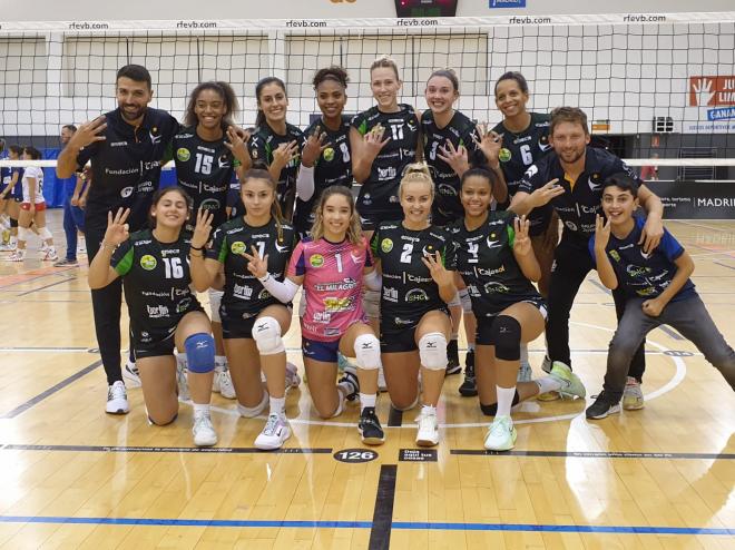 La plantilla del Cajasol Voley Dos Hermanas