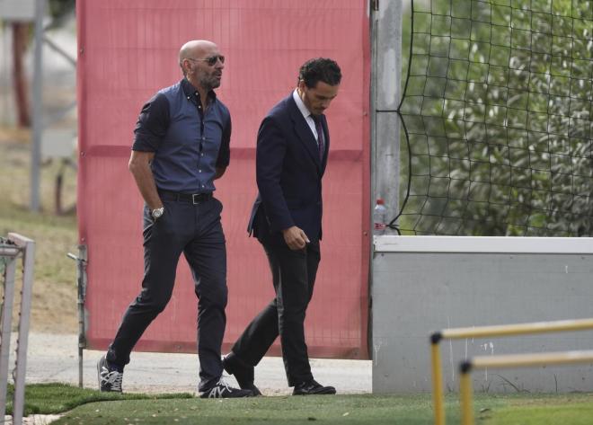 Monchi y Del Nido Carrasco, este lunes (Foto: Kiko Hurtado).