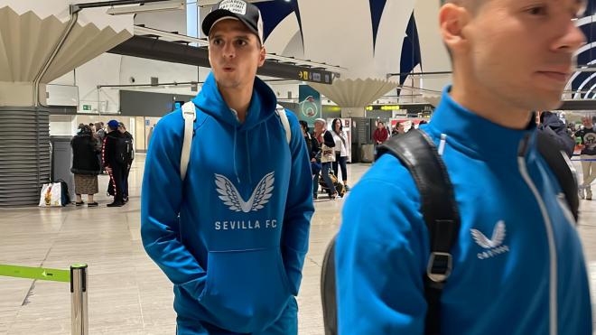 Lamela, antes de viajar a Manchester.