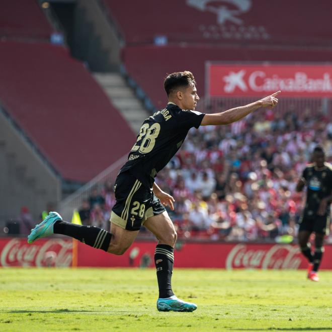 Gabri Veiga celebrando un gol ante el Almería (Foto: RC Celta).