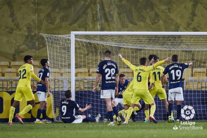 Gol encajado del Oviedo en Villarreal. (Foto: LaLiga)