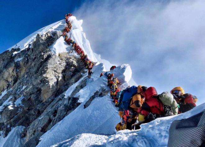 La foto de Irmal Purja del Everest en 2019.