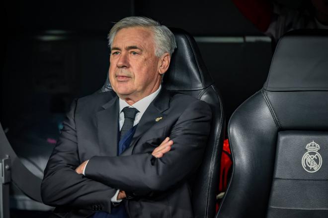 Carlo Ancelotti, durante el Real Madrid-Celtic (Foto: Cordon Press).