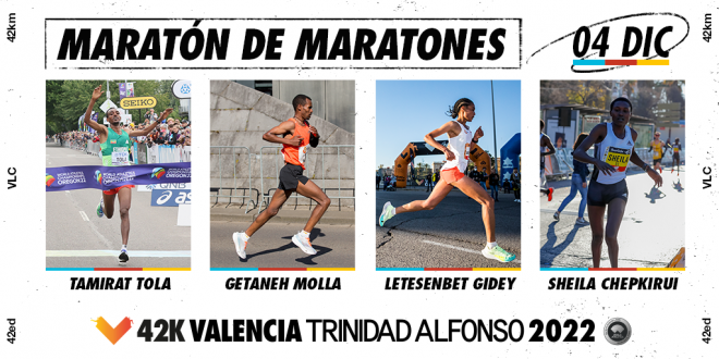 Corredores de élite Maratón Valencia