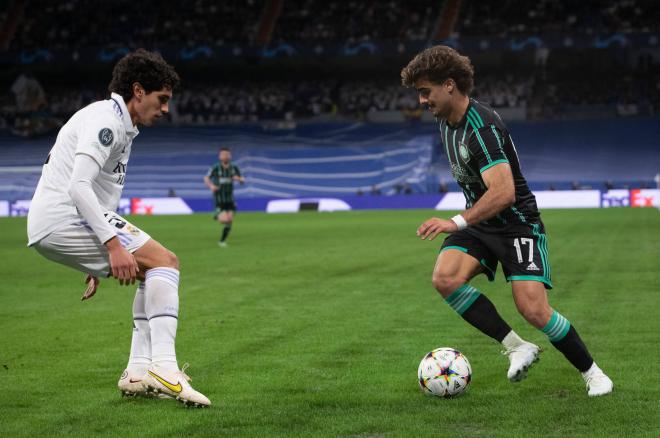 Jesús Vallejo, durante el Real Madrid-Celtic (Foto: Cordon Press).