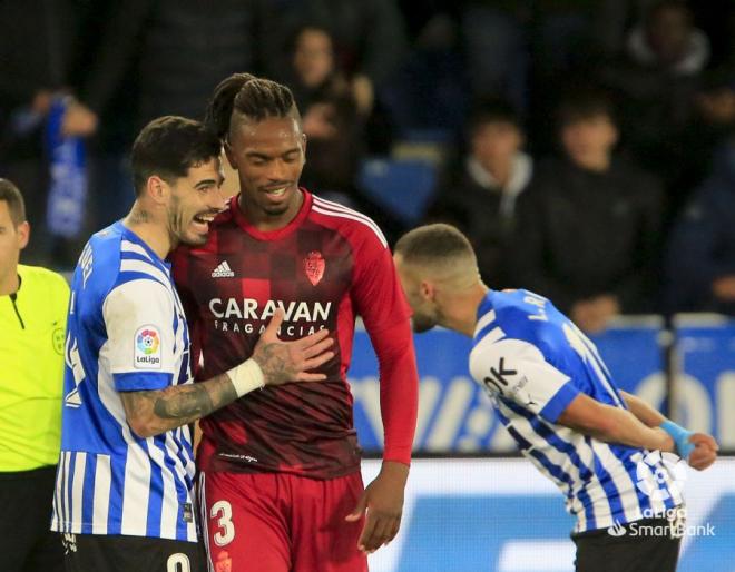 Jair Amador, durante el Alavés-Zaragoza (Foto: LaLiga).