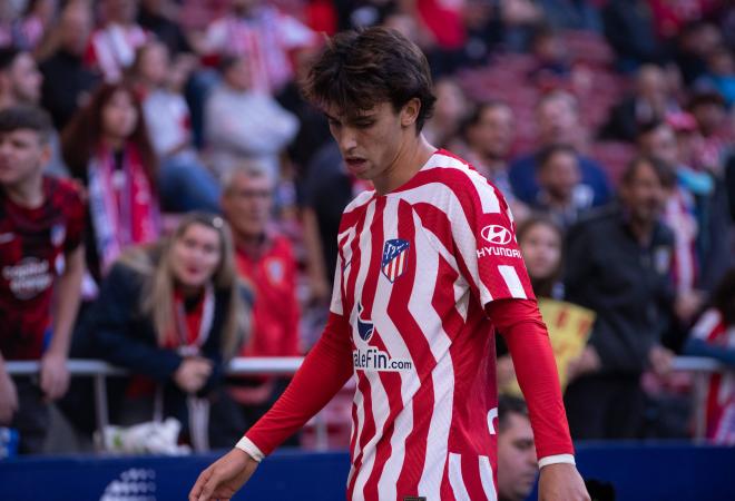 Joao Félix se lamenta en el Atlético de Madrid-Espanyol (Foto: Cordon Press).