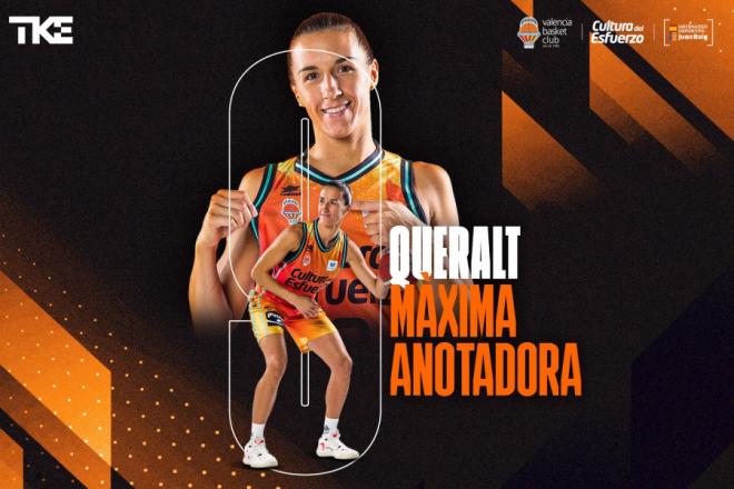 Queralt Casas se corona máxima anotadora histórica del Valencia Basket