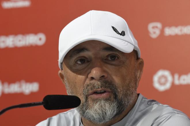 Jorge Sampaoli, entrenador del Sevilla (foto: Kiko Hurtado).