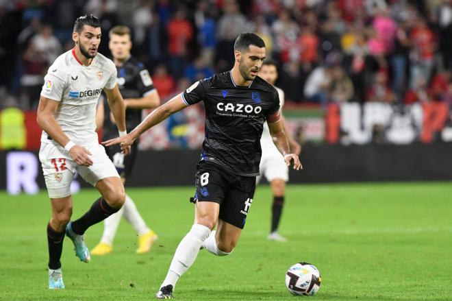 Mikel Merino, en el Sevilla-Real Sociedad (Foto: Kiko Hurtado).