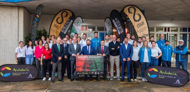 Presentación de la 56 edición  de la regata entre Betis y Sevilla