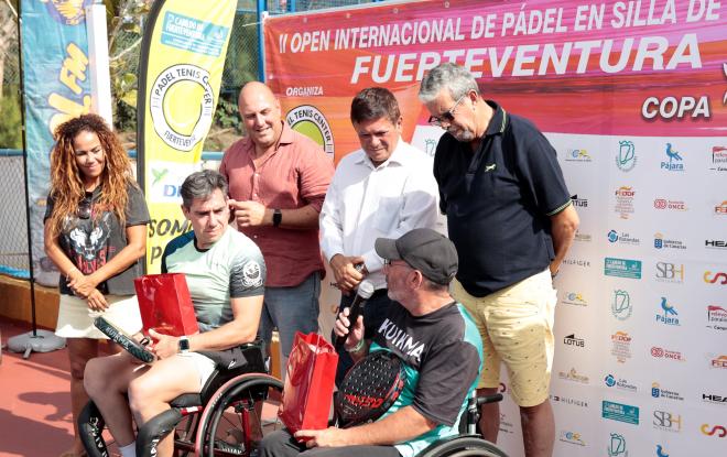 El primer torneo de España de pádel en silla se cierra con el triunfo del valenciano Triviño y e