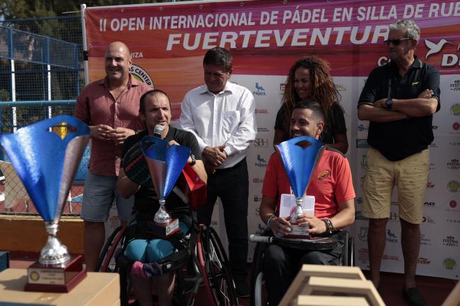 El primer torneo de España de pádel en silla se cierra con el triunfo del valenciano Triviño y e