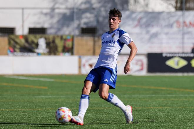 Francés ante el Diocesano en Copa. (Foto: Real Zaragoza)