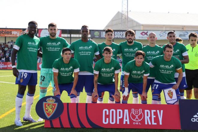 Once blanquillo ante el Diocesano. (Foto: Real Zaragoza)