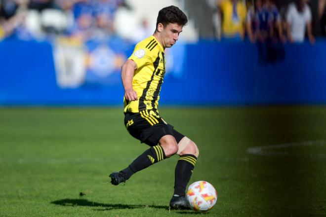 Jimmy en el Gimnástica-Real Oviedo (Foto: RO).