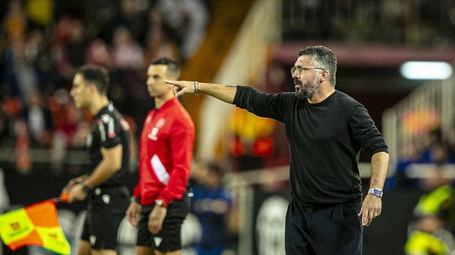 Gennaro Gattuso, en un partido de fútbol. 