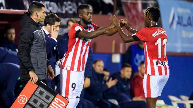 Iñaki entra por su hermano Nico Williams en la Copa ante el Alzira (Foto: Athletic Club).