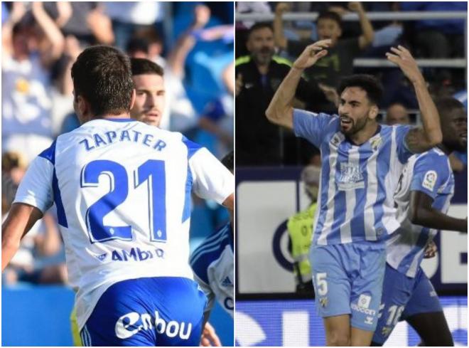 Zapater y Juande, del Real Zaragoza y el Málaga CF.