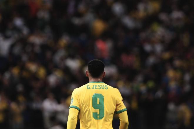 El futbolista Gabriel Jesús con la selección de Brasil (Foto: Cordon Press).