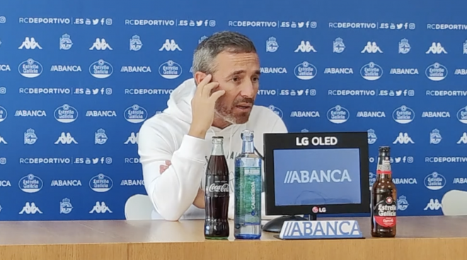 Óscar Cano se refirió a Lucas Pérez en rueda de prensa.