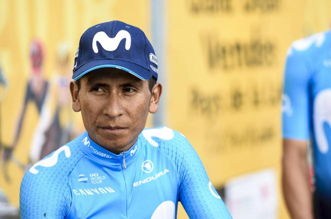 Nairo Quintana, en una carrera con Movistar (Foto: Cordon Press).