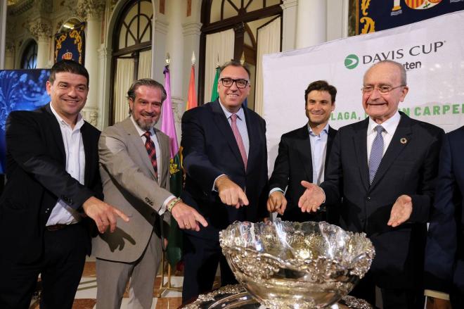 Presentación de la Copa Davis en Málaga.
