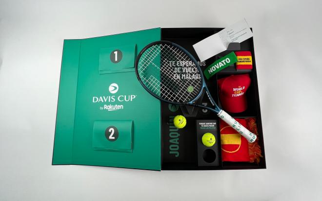 El regalo recibido por Joaquín de parte de la Davis Cup.