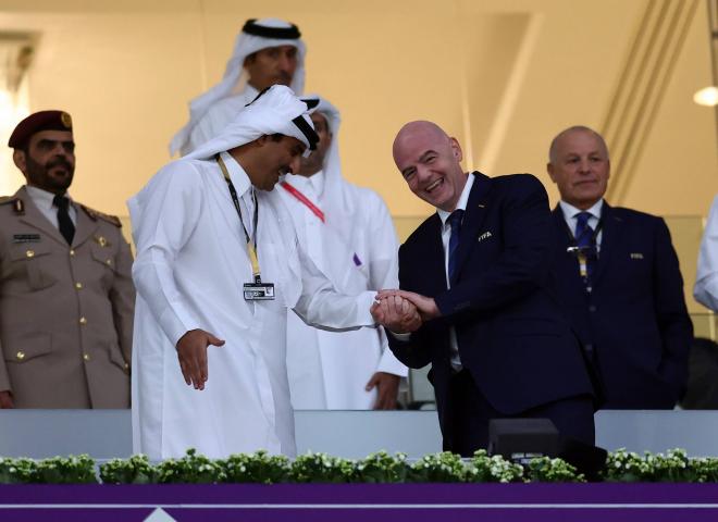 El presidente de la FIFA Gianni Infantino, durante el Mundial de Qatar (Foto: Cordon Press).