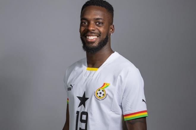 Iñaki Williams, con el uniforme de la selección de Ghana.