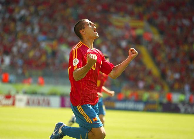 Juanito celebra su gol a Arabia Saudí en Alemania 2006 (Foto: Cordon Press).
