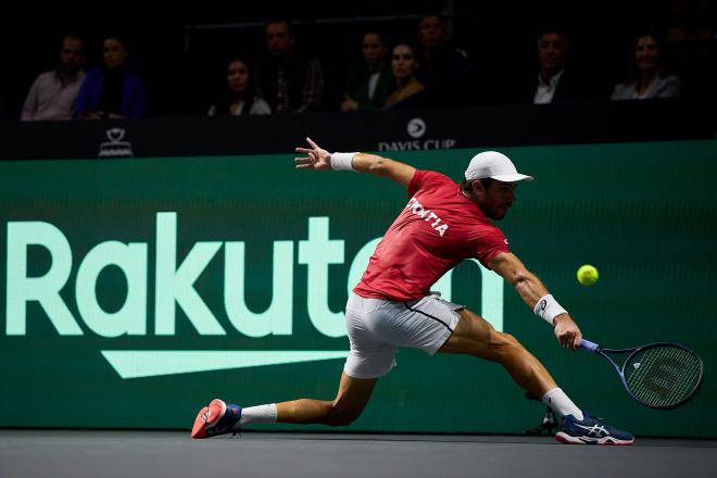 Borna Coric, ante Bautista (Foto: Copa Davis).